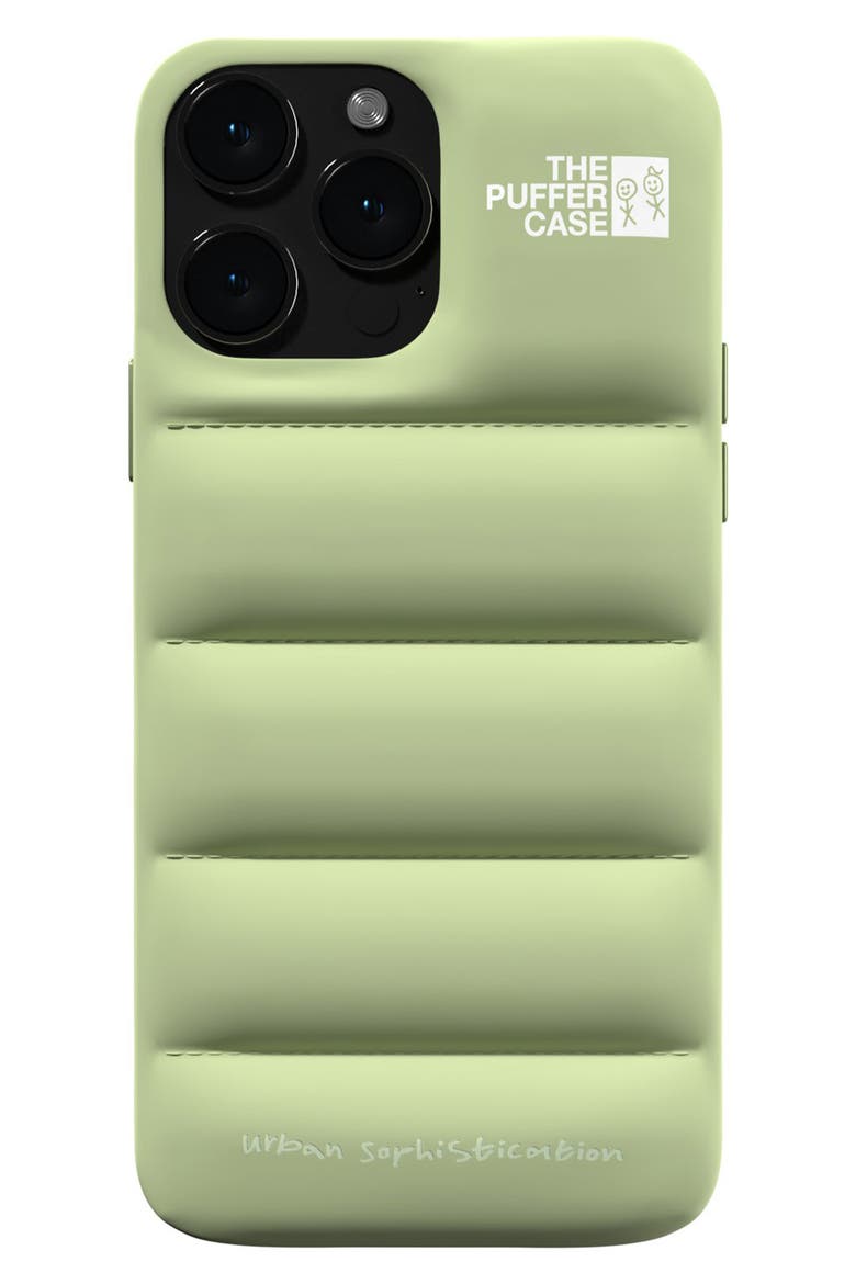 The Puffer Case® iPhone 15 Pro Case, Main, color, MATCHA
