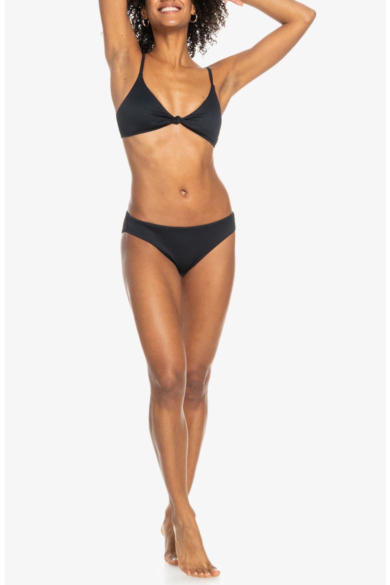 Love The Surf Ribbed Bikini Top, Alternate, color, ANTHRACITE