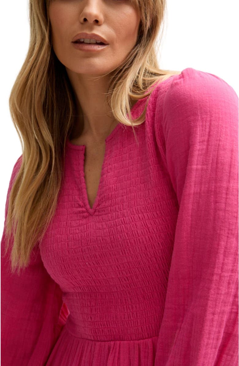 LILY AND LIONEL Paulina Shirred Bodice Maxi Dress, Alternate, color, Pink