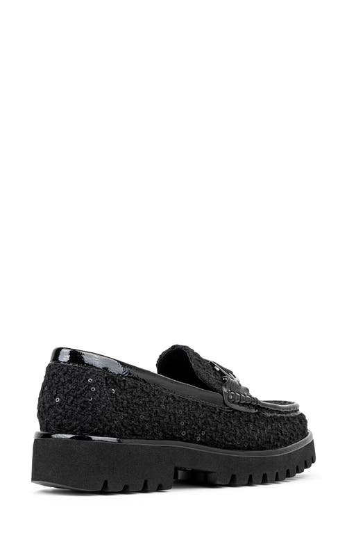 Donald Pliner Moc Toe Bit Loafer In Black