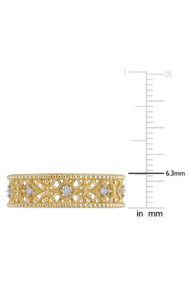 Diamond Lace Eternity Ring 14k Gold, Alternate, color, Yellow Gold