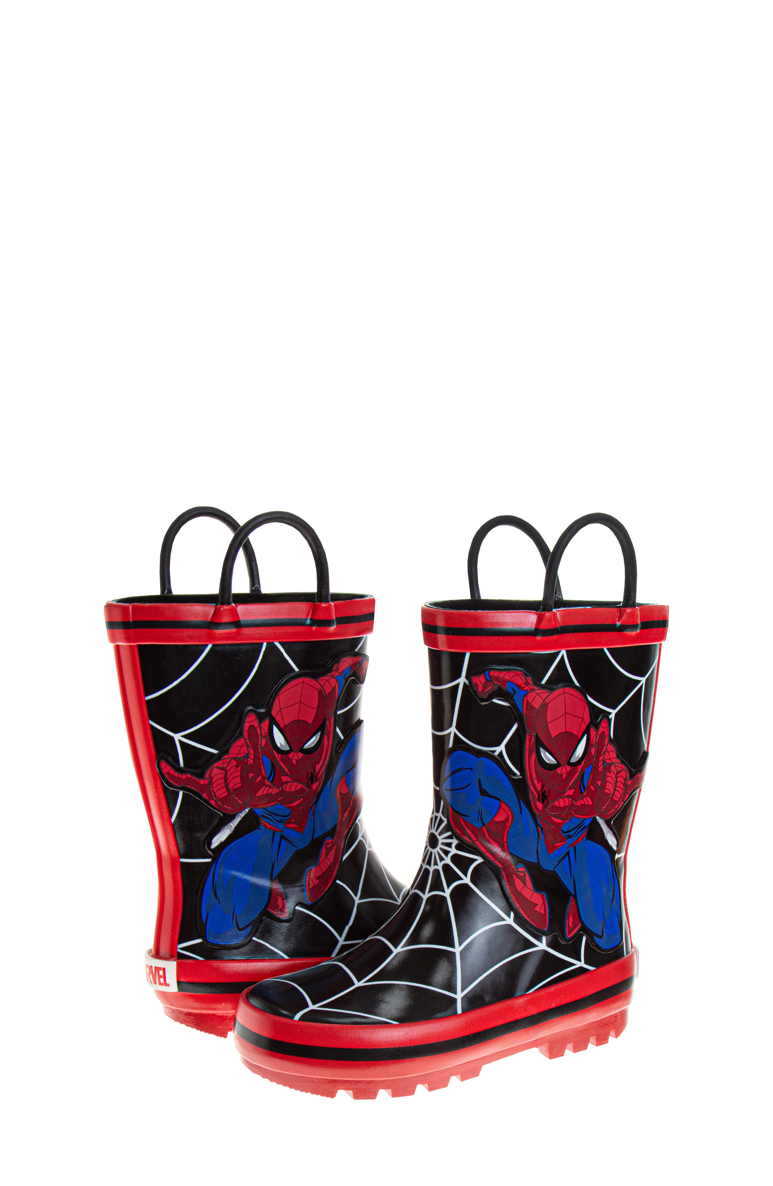 JOSMO Kids' Spider-Man Rain Boot, Alternate, color, Bkrd
