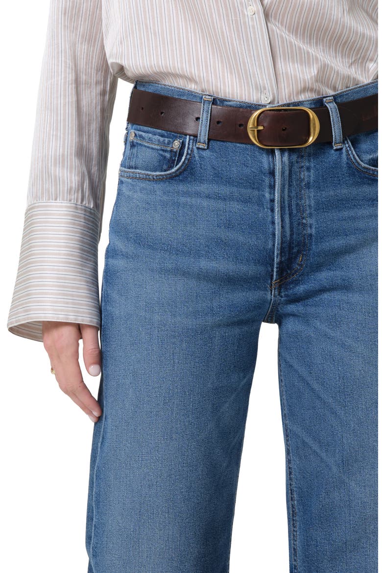 Miro High Waist Ankle Relaxed Barrel Jeans, Alternate, color, BENSON MEDIUM INDIGO