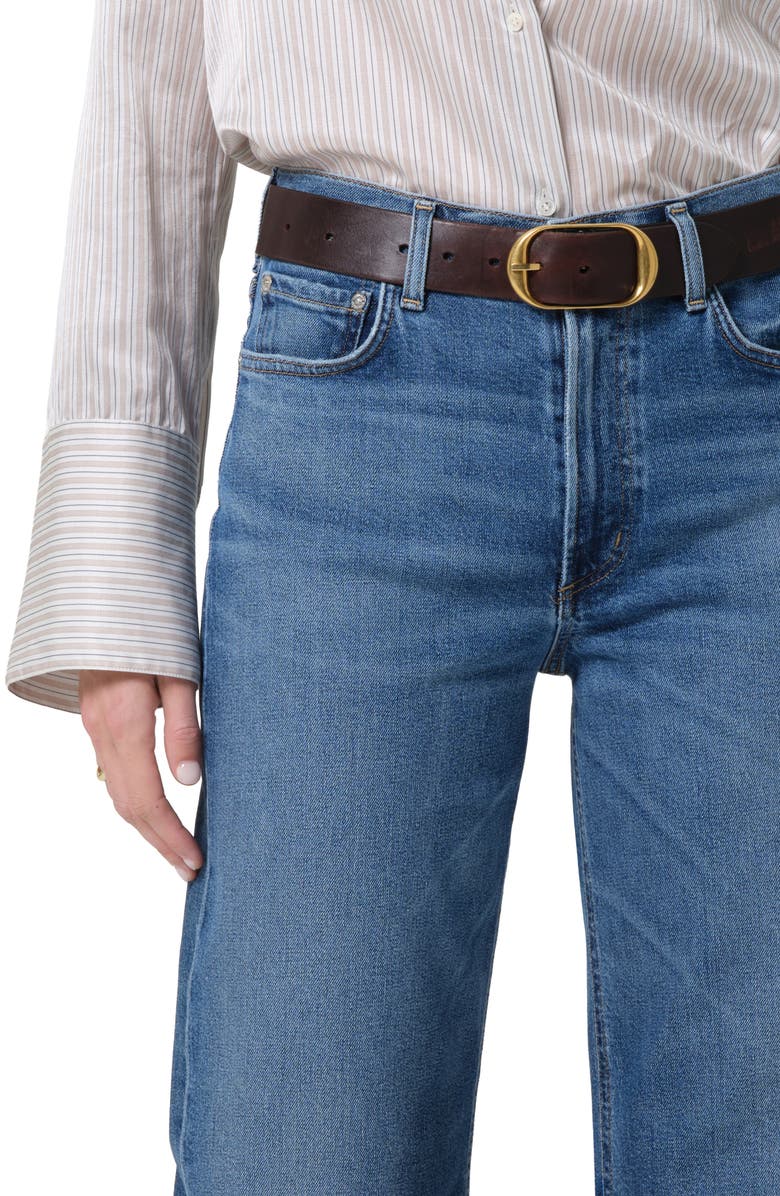 Citizens of Humanity Miro High Waist Ankle Relaxed Barrel Jeans, Alternate, color, Benson Medium Indigo