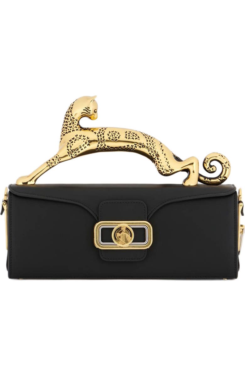 Lanvin Pencil Cat Bag In Box Calf, Main, color, Black