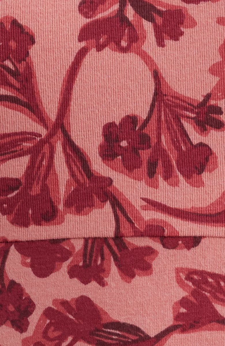 Seasalt Cornwall Mirva Floral Stretch Organic Cotton Jersey Midi Dress, Alternate, color, Inky Cowslip Rose