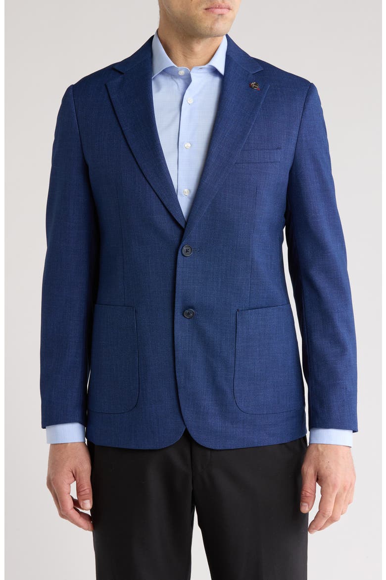 Performance Sport Coat, Main, color, MED BLUE