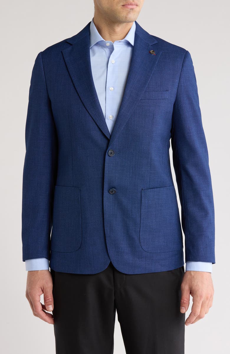 TOM BAINE Performance Sport Coat, Main, color, Med Blue