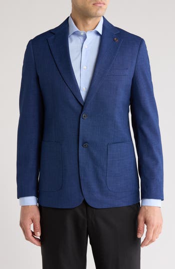 Tom Baine Performance Sport Coat In Med Blue
