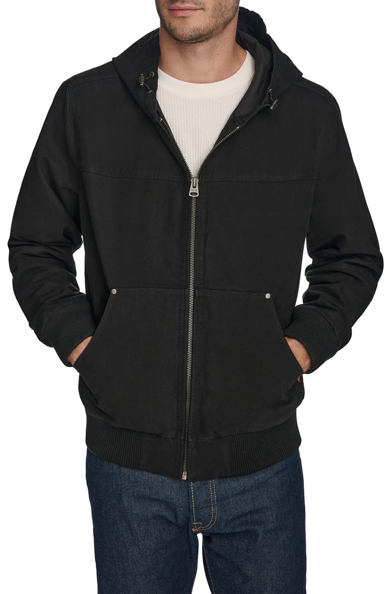 Levi's<sup>®</sup> Lightweight Workwear Hooded Jacket, Main, color, 