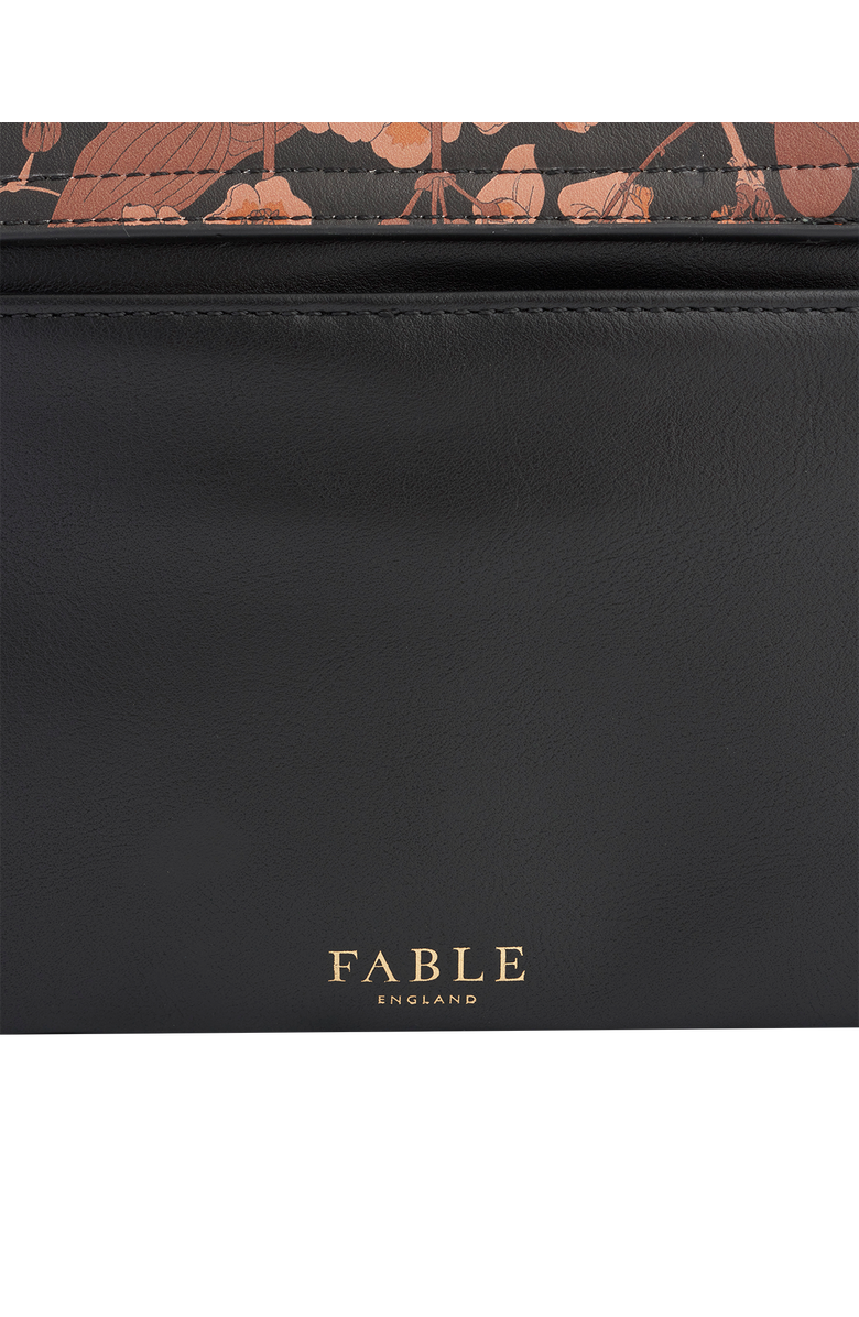 Fable England Deco Blooms Black Crossbody Handbag, Alternate, color, Black