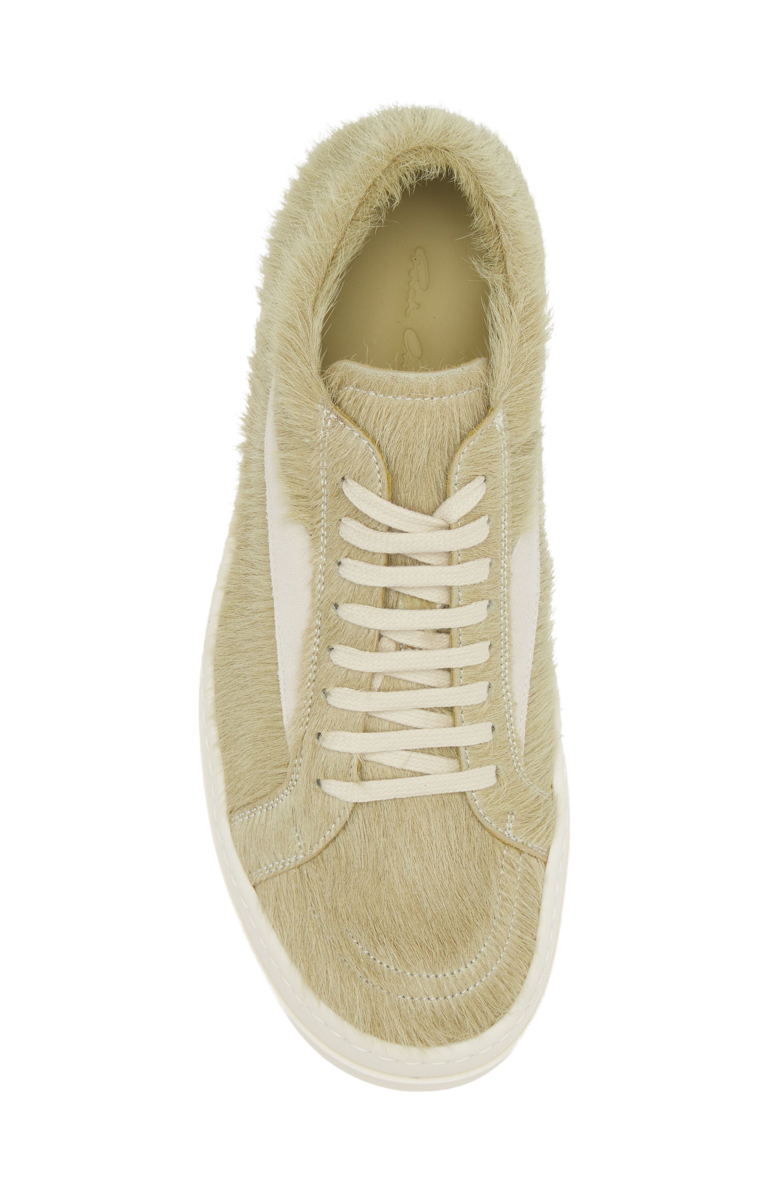 Rick Owens Luxor Vintage Genuine Calf Hair Sneaker, Alternate, color, 