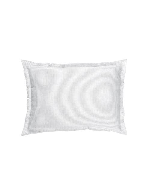 Anaya So Soft Linen Pillow With Down Insert In Blue