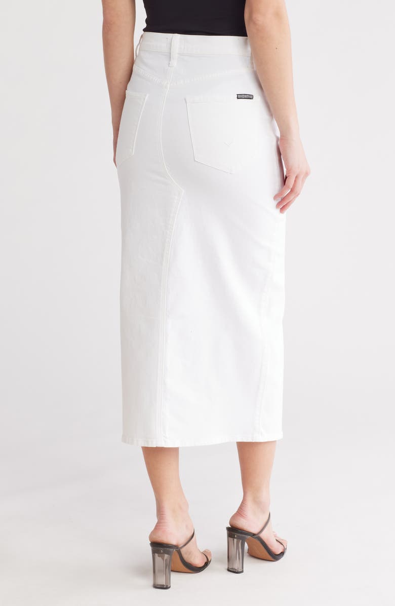 Hudson Jeans Denim Midi Skirt, Alternate, color, White
