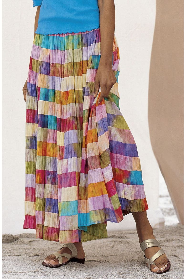 Patchwork Broomstick Skirt, Main, color, BRIGHT MULTI