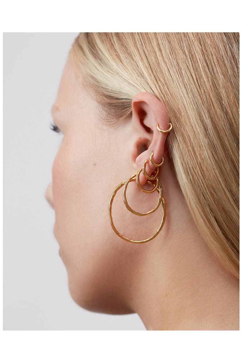 MV Siren™ Muse Small Hoops, Alternate, color, 18CT GOLD VERMEIL
