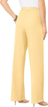 Roaman's Plus Size Wide Leg Bend Over® Pant