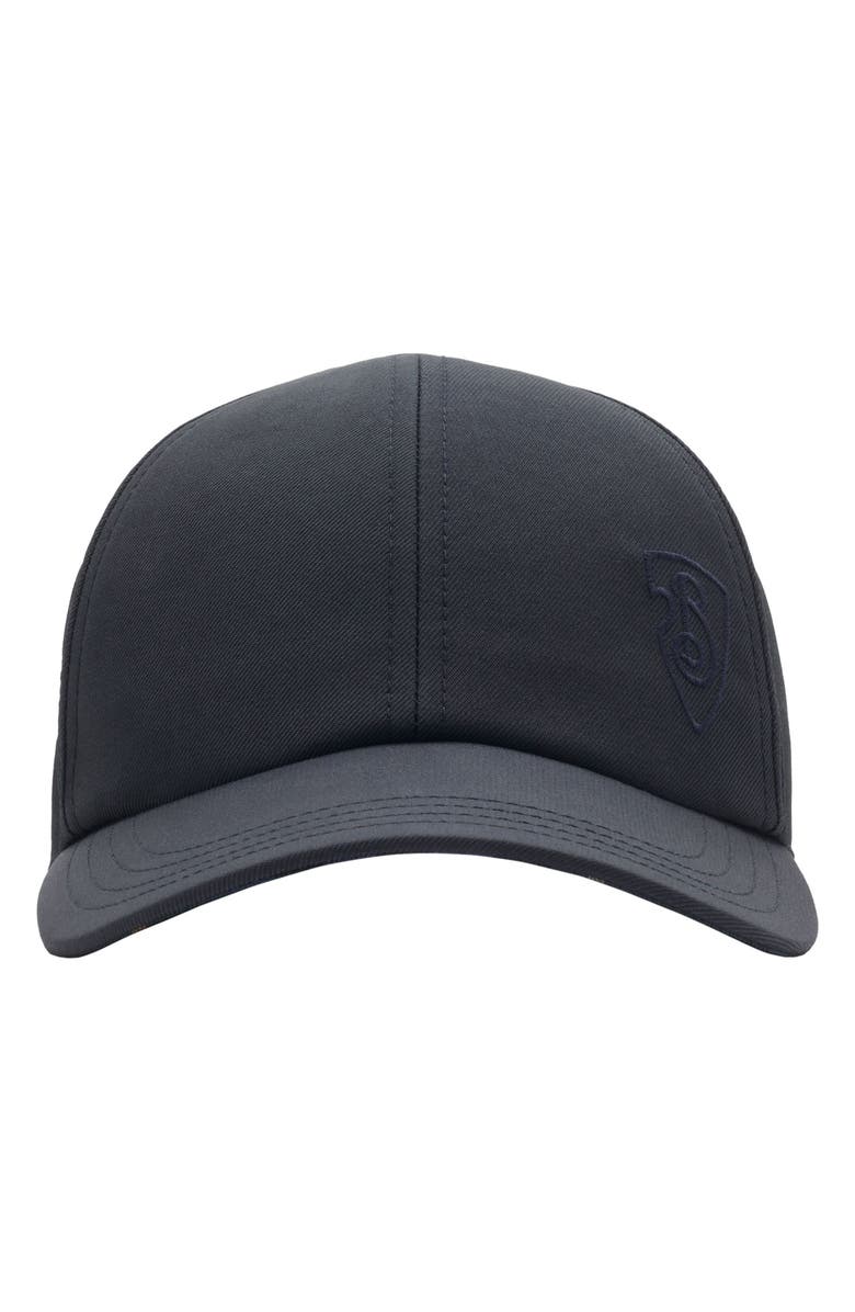Burberry Shield Embroidered Adjustable Baseball Cap, Main, color, Midnight