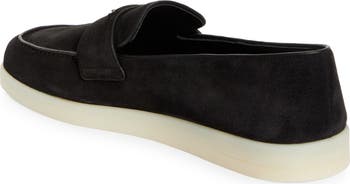 【PRADA】SAINT TROPEZ◆2DG124103 Prada Men's Saint Tropez Triangle Logo Suede Loafers