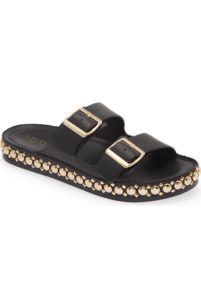 Cecelia New York Emma Stud Slide Sandal, Main, color,