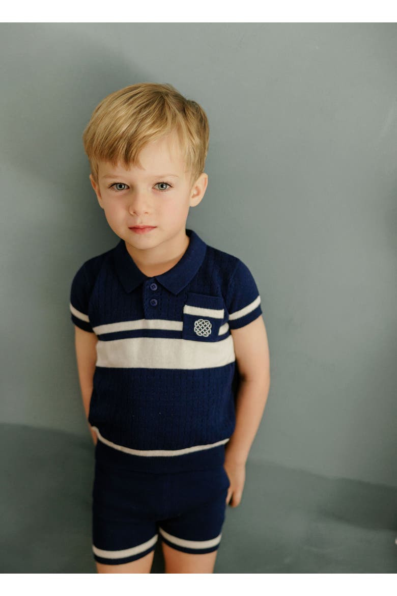 Looms Storybook Collection - Boys Mesh Knit 2 Piece Set, Alternate, color, Blue