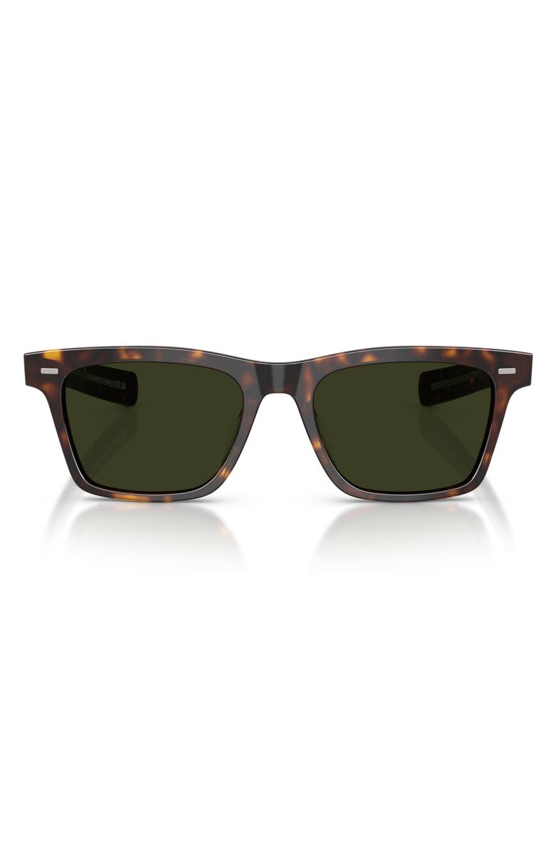 Oliver Peoples Maestro 51mm Polarized Pillow Sunglasses, Main, color, Brown Tort/ G-15 Polar