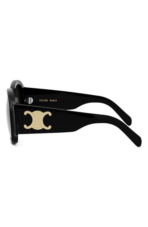 Celine Maxi Triomphe 54mm Round Sunglasses