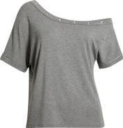 PacSun Moxie Grommet Detail One-Shoulder Top