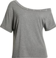 PacSun Moxie Grommet Detail One-Shoulder Top