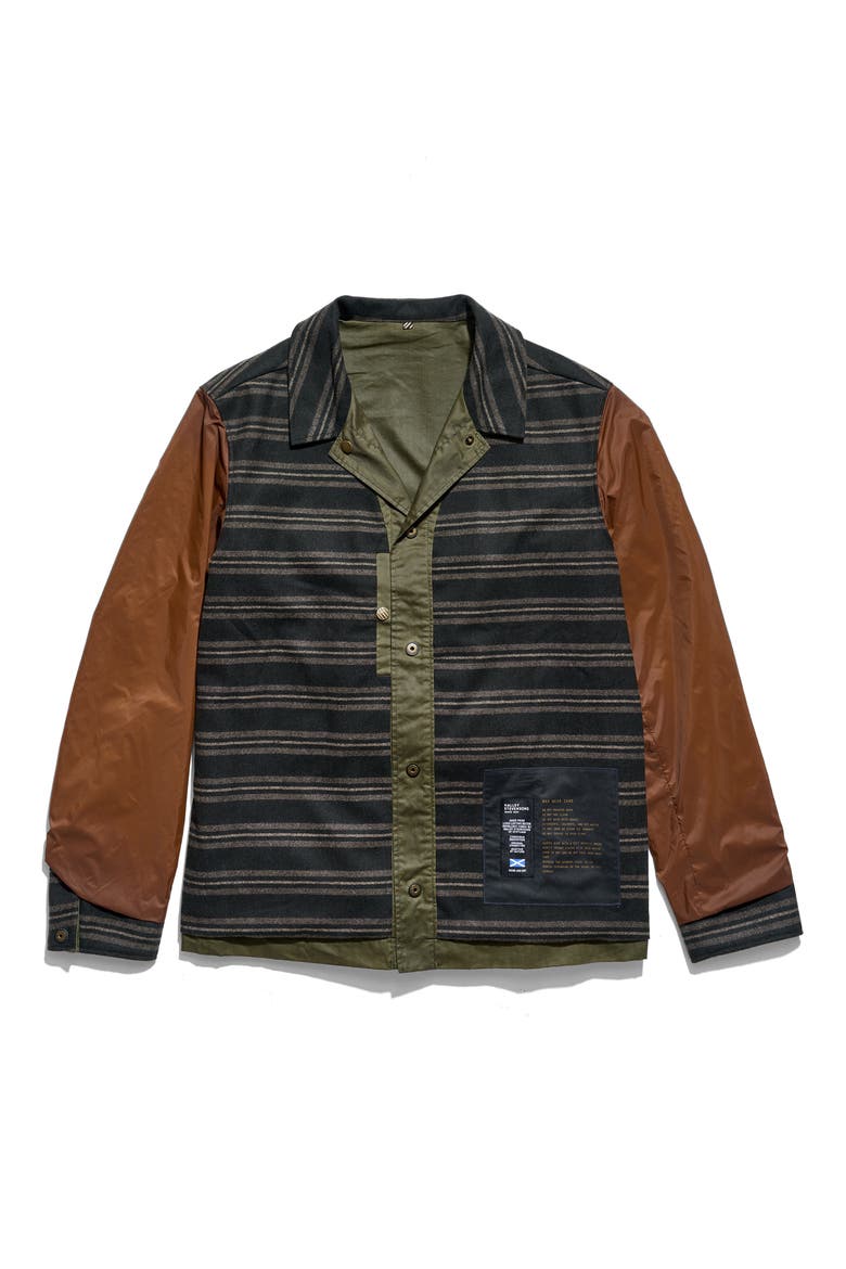 Harrison Water Repellent Waxed Cotton Jacket, Alternate, color, OLIVE
