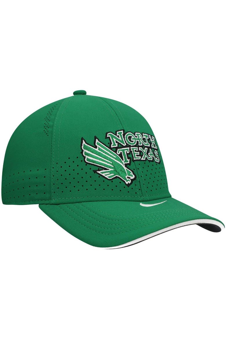 Men's Nike Green North Texas Mean Green Team Sideline Coaches Legacy 91 Performance Adjustable Hat, Alternate, color, Green