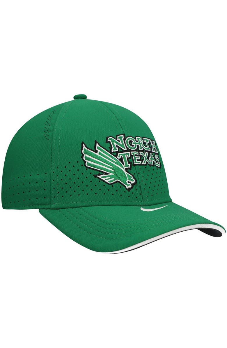 Nike Men's Nike Green North Texas Mean Green Team Sideline Coaches Legacy 91 Performance Adjustable Hat, Alternate, color,