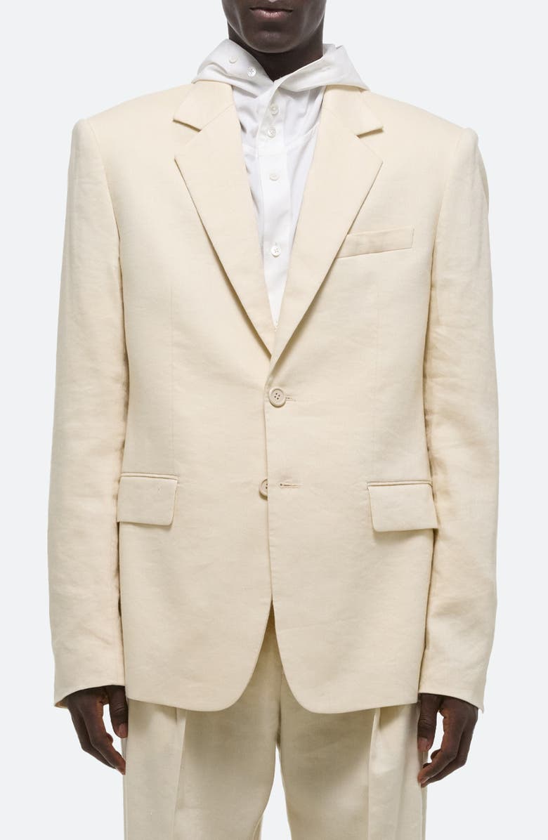Helmut Lang Classic Linen Blend Blazer, Main, color, Summersand