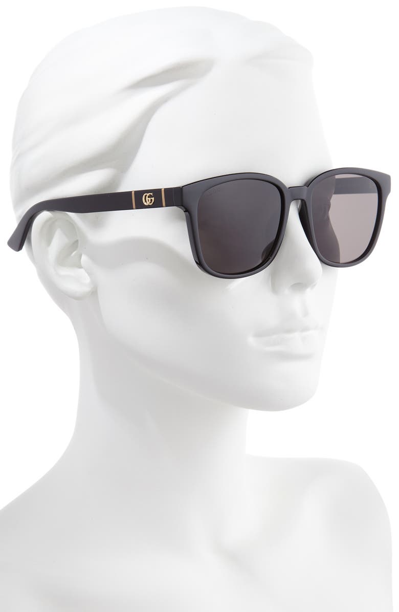 Gucci 56mm Square Sunglasses, Alternate, color, 