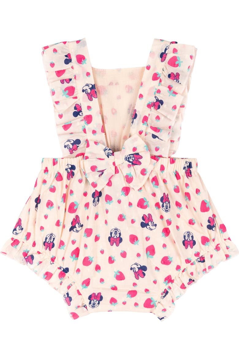 Minnie Mouse Sleeveless Bubble Romper, Alternate, color, Peach Minnie Mouse