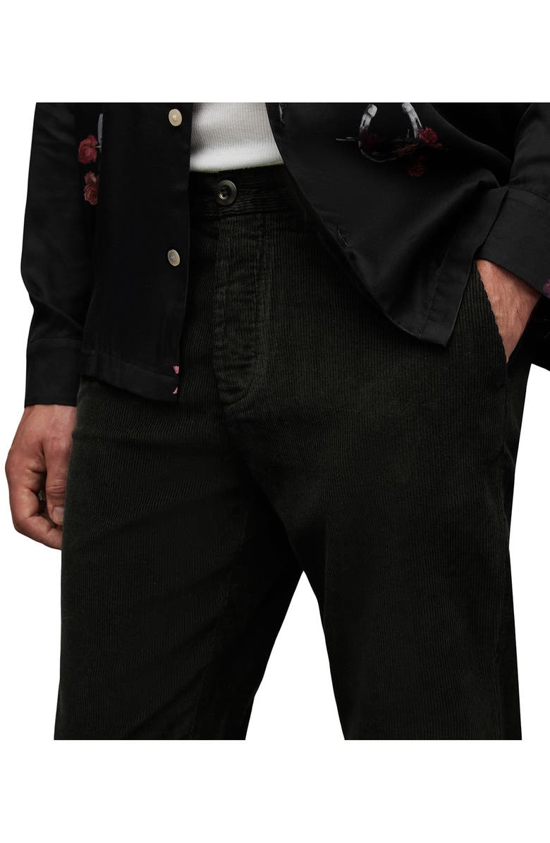 AllSaints Sleid Flat Front Corduroy Pants, Alternate, color,
