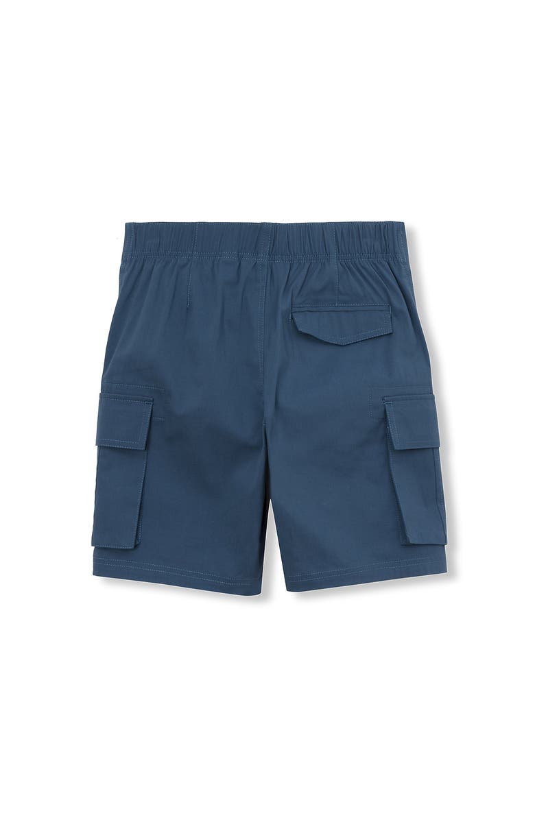 Lands' End Boys Stretch Canvas Utility Cargo Shorts, Alternate, color, Dark Blue