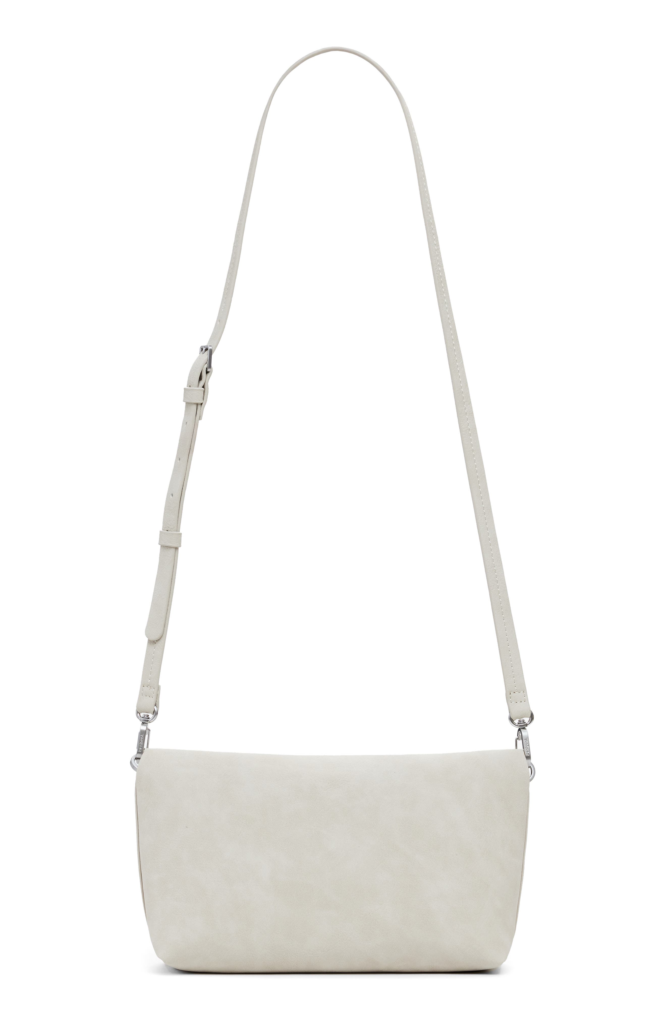 Desigual Faux Leather Crossbody Bag, Alternate, color, Light Gray