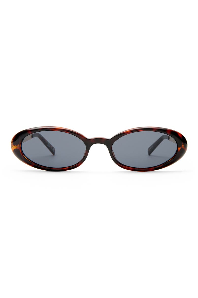 Magnifique 51mm Oval Sunglasses, Main, color, DARK TORT
