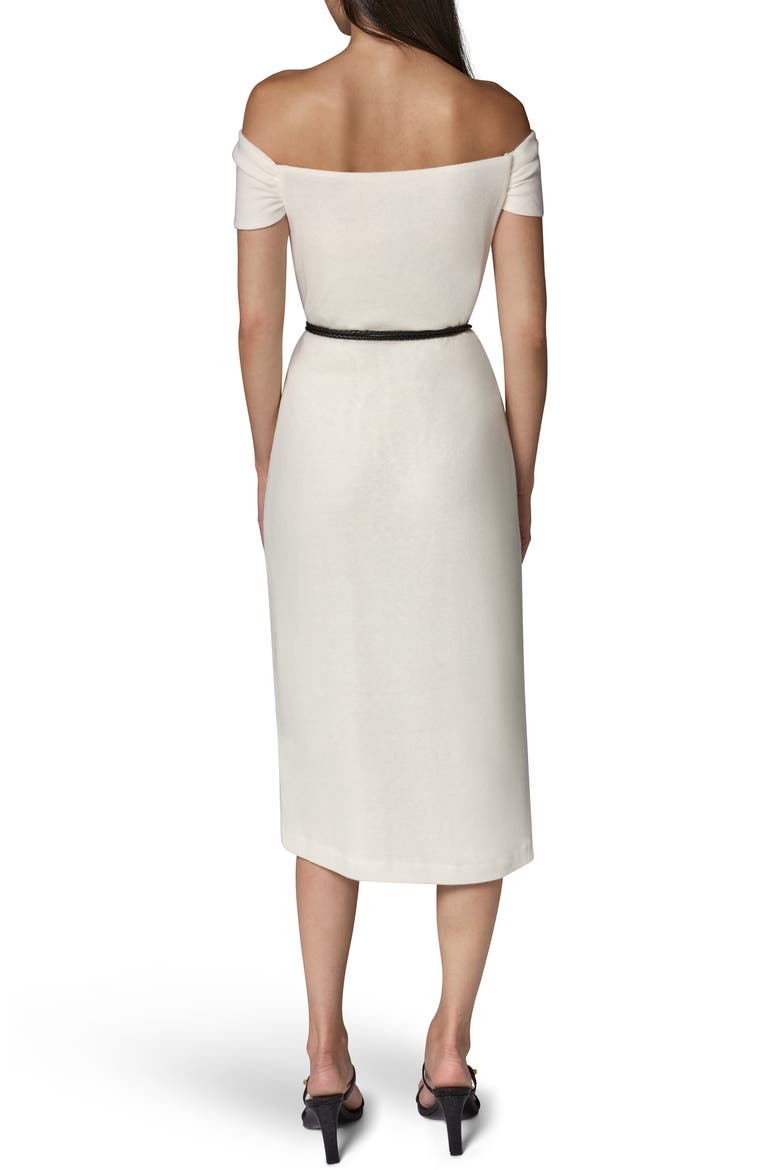 Off the Shoulder Knit Dress, Alternate, color, IVORY