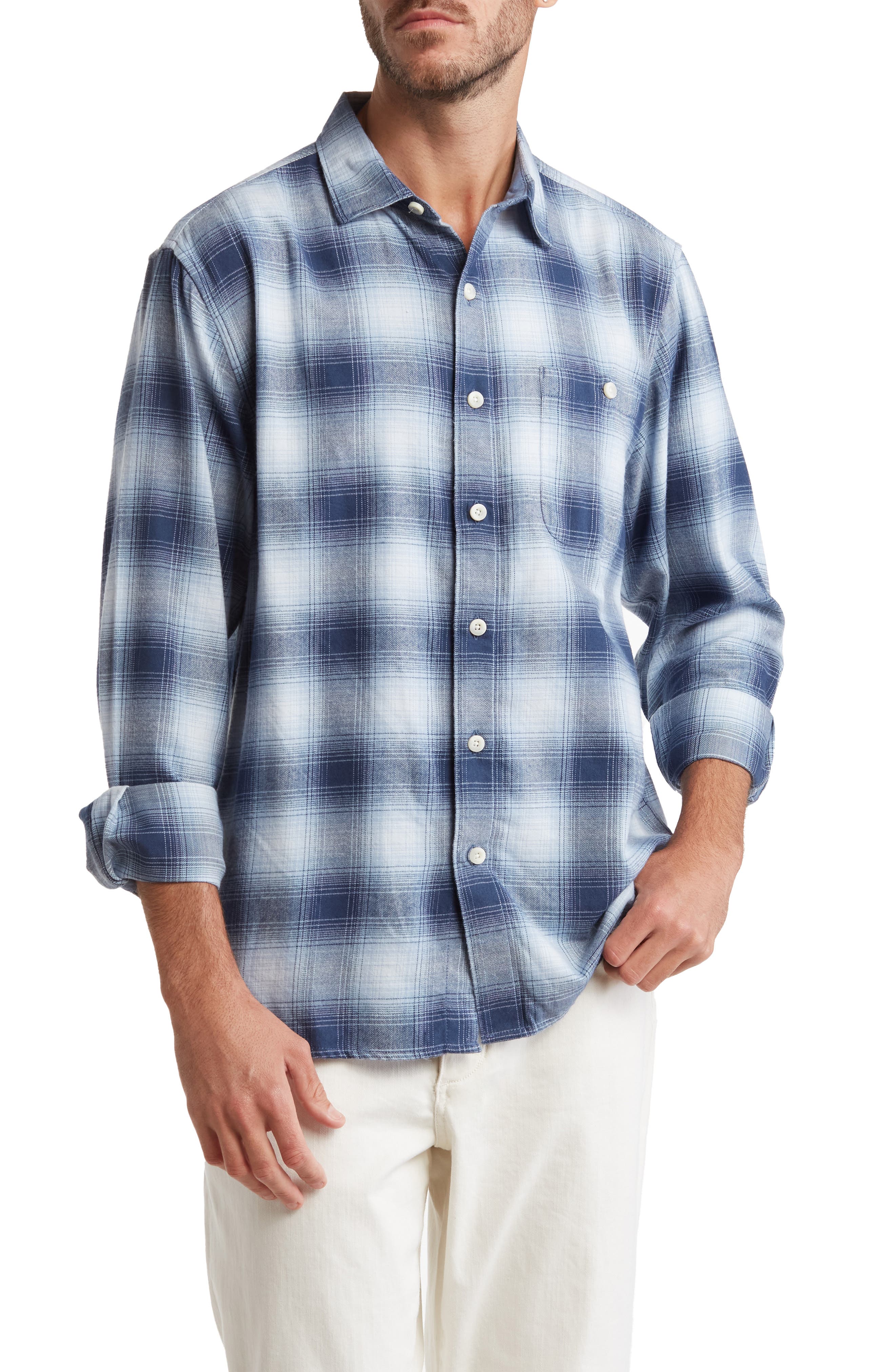 Tommy Bahama Alpine Plaid Flannel Button-Up Shirt