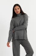 Chinti & Parker Relaxed Roll Neck Wool & Cashmere Sweater