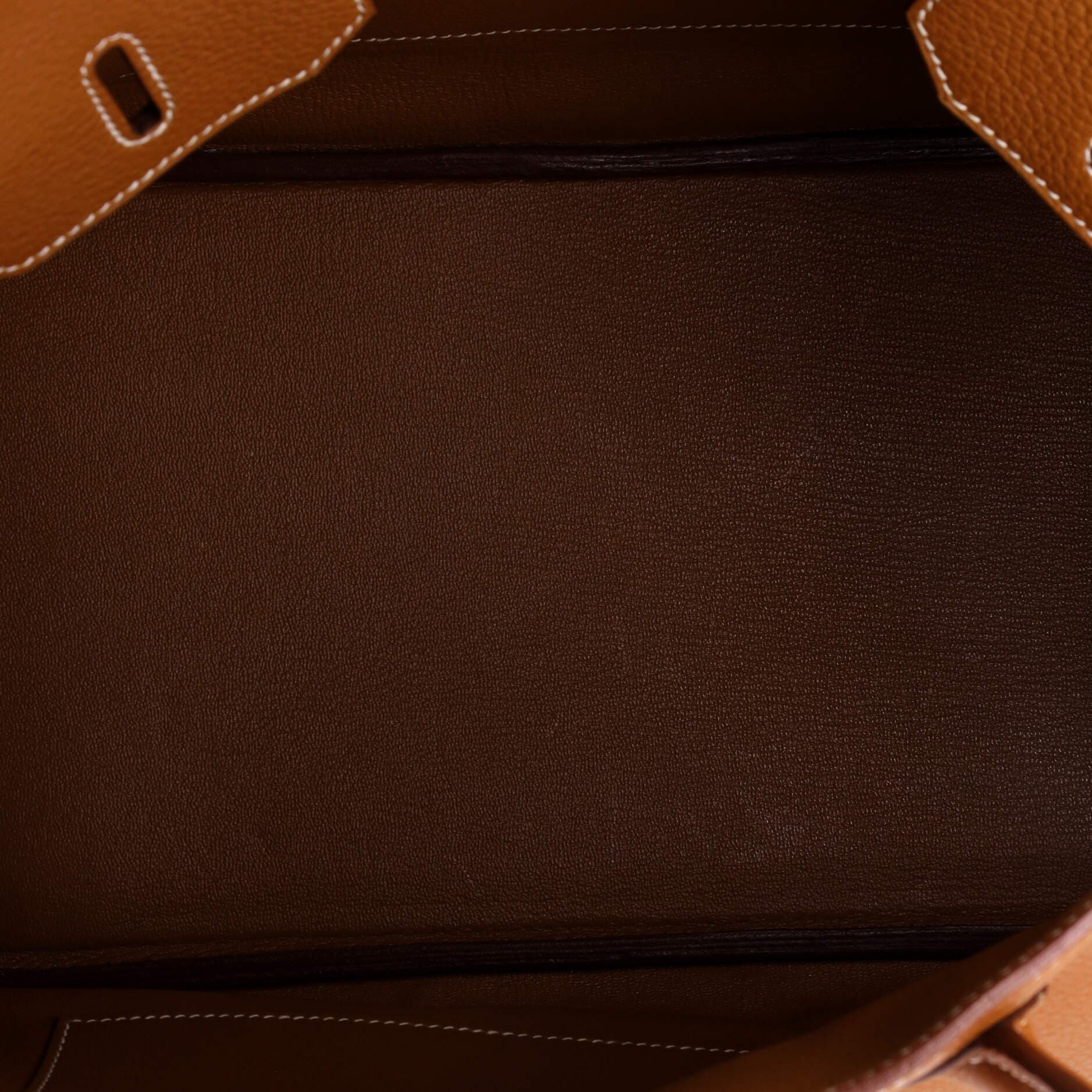 Pre-Owned Hermes Birkin Handbag Brown Togo with Palladium Hardware 35, Alternate, color, Gold