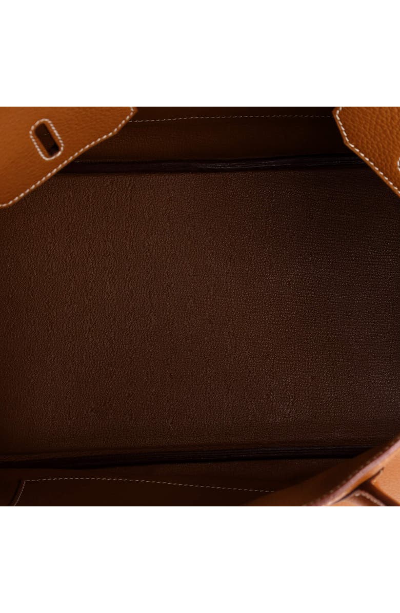 Pre-Owned Hermes Birkin Handbag Brown Togo with Palladium Hardware 35, Alternate, color, Gold