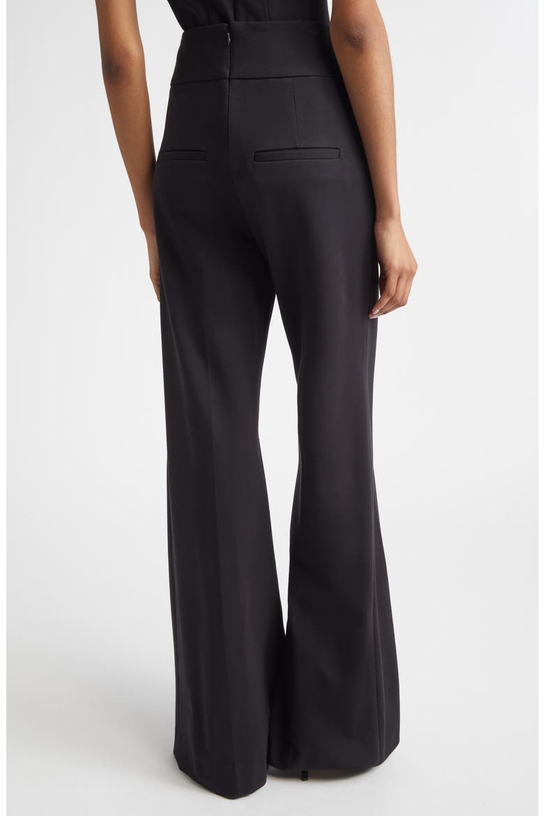 Kalinda High Waist Ponte Wide Leg Pants, Alternate, color, BLACK