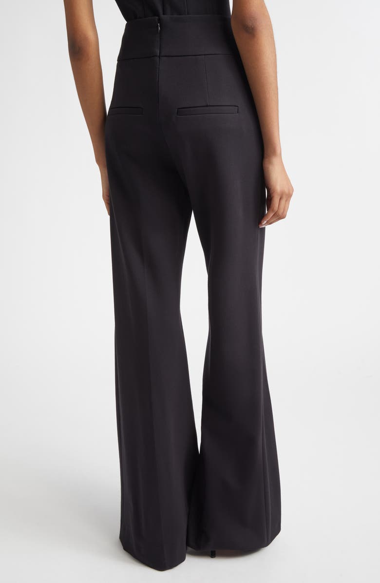Veronica Beard Kalinda High Waist Ponte Wide Leg Pants, Alternate, color, Black