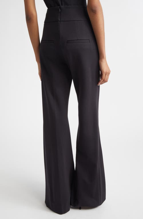 Veronica Beard Kalinda High Waist Ponte Wide Leg Pants In Blue