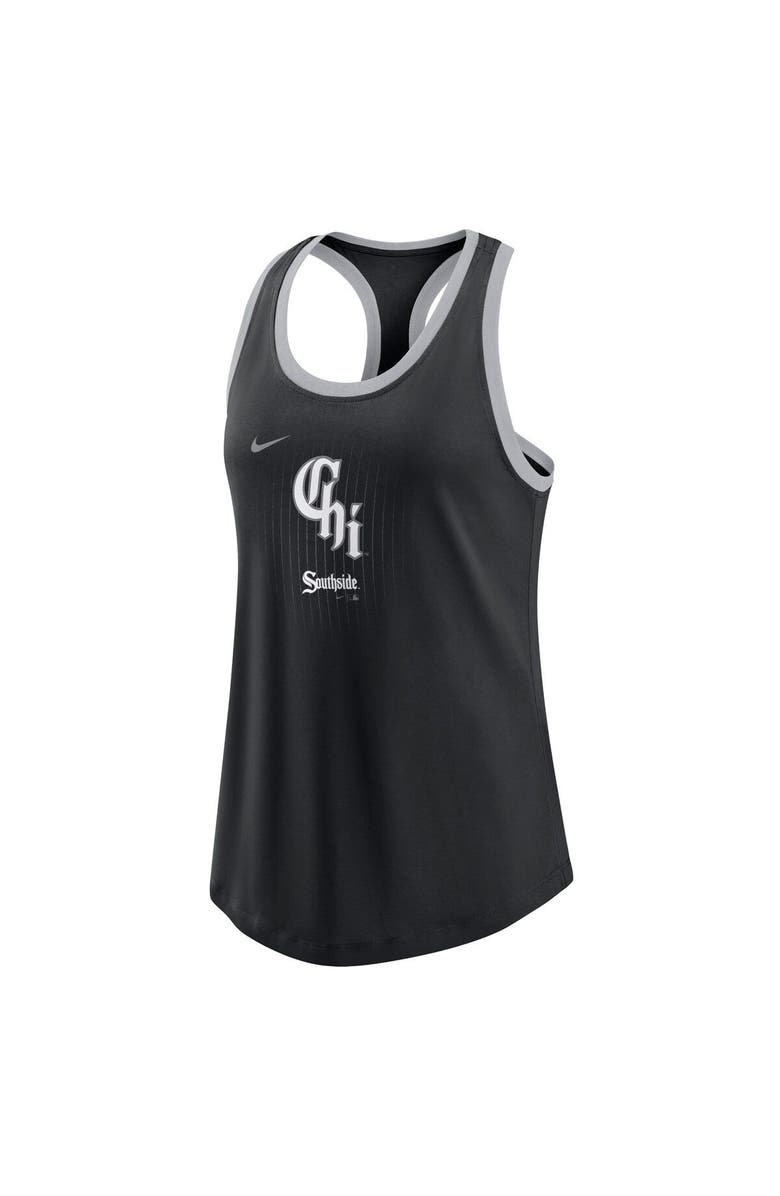 Nike Women's Nike  Black Chicago White Sox City Connect Tri-Blend Tank Top, Alternate, color, 