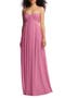 Strapless Empire Waist Chiffon Gown