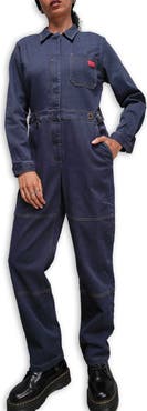WILDFANG The Essential Denim Long Sleeve High Waisted Coverall